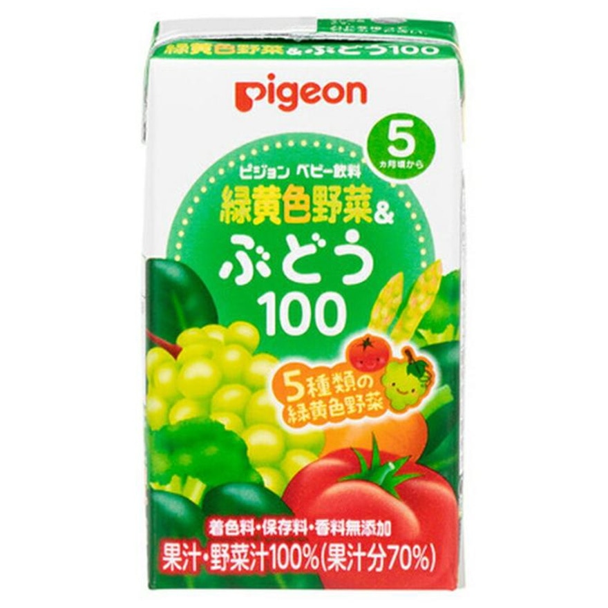 5種綠黃色雜菜葡萄汁 125毫升 x 3盒