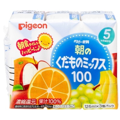 PIGEON貝親 - 100%早餐雜果汁 (125ml x 3包)