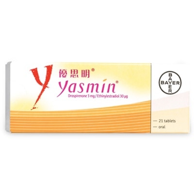 BAYER Yasmin Contraceptive Pills 21 Tablets