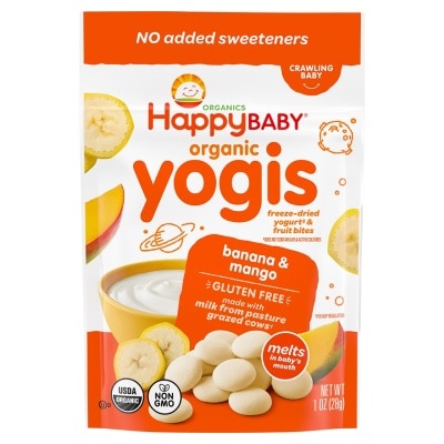 HAPPY MELTS HappyBABY Organic Banana Mango Yogis 28g image