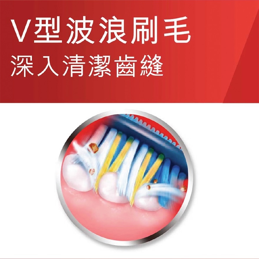 ZigZag適齒除牙菌斑彈力牙刷 (中性毛 標準刷頭)