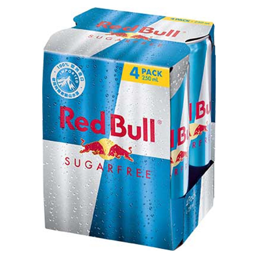 紅牛無糖能量飲品 250亳升(4 罐裝)
