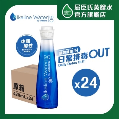 屈臣氏 碱性水9.0 (原箱) (420毫升 x 24支)