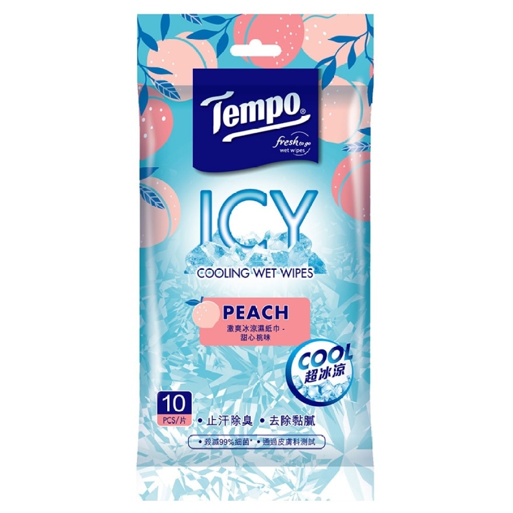 COOLING WET WIPES (PEACH)