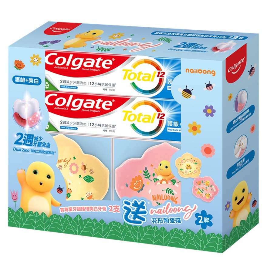 Colgate Total PGH WTN 110g 2s + Nailoong Plates