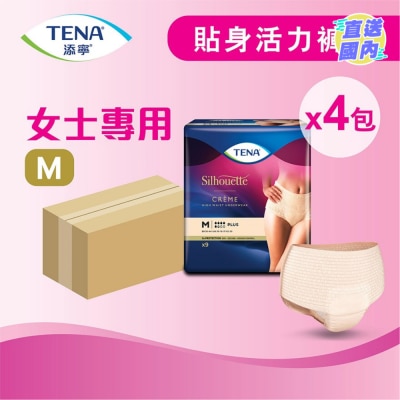TENA TENA LADY PANTS PLUS MEDIUM 9s (CASE PACK -4PACKS)