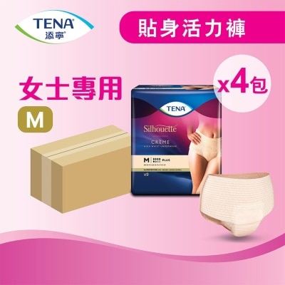 TENA 添寧貼身活力褲 女士專用中碼 9片 (原箱-4包裝)