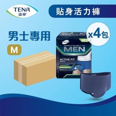 TENA 添寧貼身活力褲 男士專用中碼 9片 (原箱-4包裝)