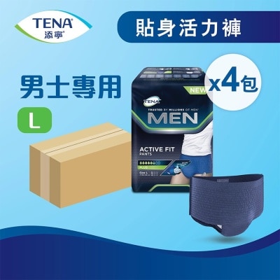 TENA MEN PANTS PLUS LARGE 4X8'S (CASE)