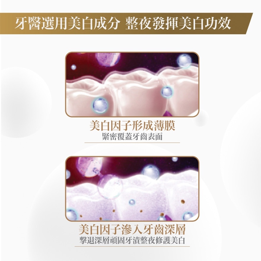 光感白夜間美白神器 液體牙貼 去黃去漬 牙齒睡眠面膜 修護精華筆