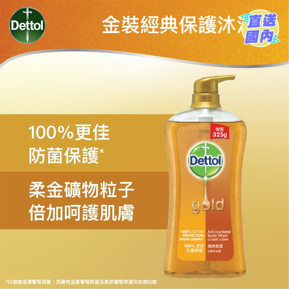 Dettol Gold Classic Clean Shower Foam 950g