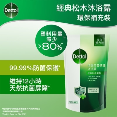 DETTOL Dettol Pine Shower Gel Refill Pouch 800g