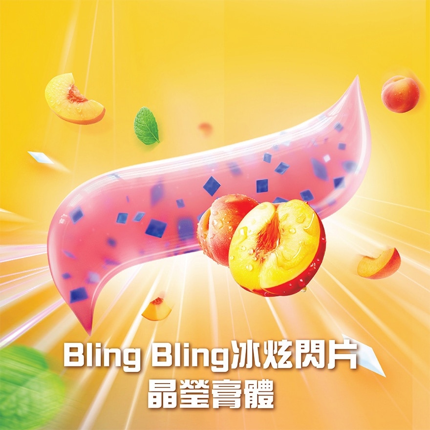 清甜白桃味闪片牙膏100g