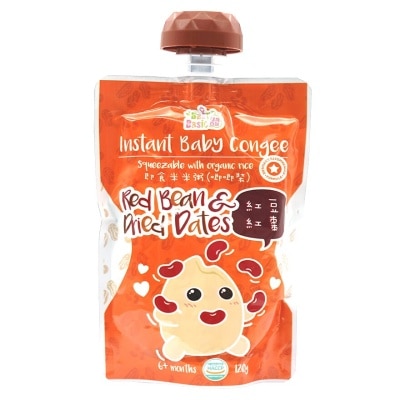 寶寶百味 - 即食有機米米粥-唧唧裝(紅豆紅棗)
