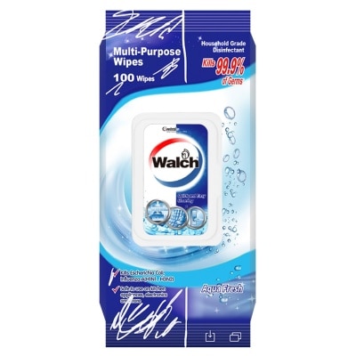 WALCH Walch Multi Purpose Wipes Aqua Fresh 100s