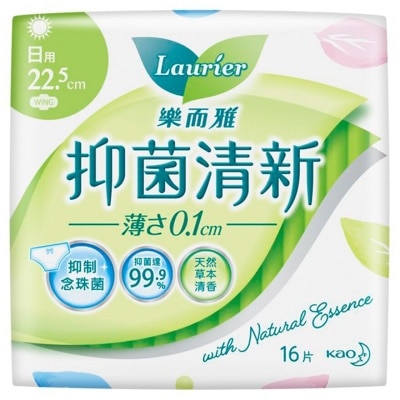 乐而雅 - 乐而雅抑菌清新丝薄日用22.5cm 16片装