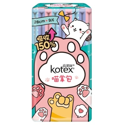 KOTEX Kotex Paw Pad SUT 28cm 9s