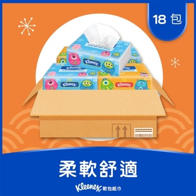 健力氏 - 健力氏迪士尼彼思达摩迷软包面纸18包装(新旧款式随机发放)