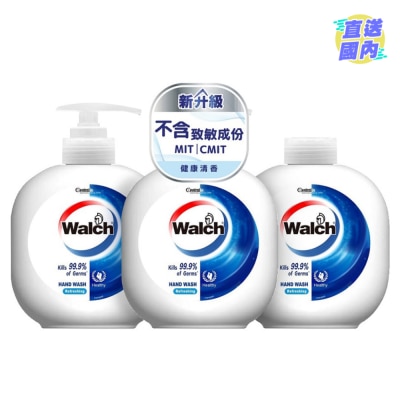 WALCH Walch Antibacterial Hand Wash -Refreshing 450ml*2+Refill Pack 450ml