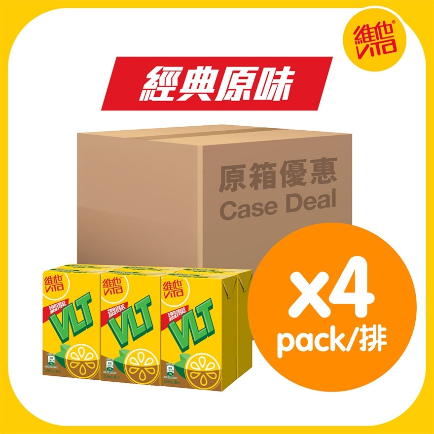 [原箱] 維他檸檬茶飲品250毫升 6包裝 x 4