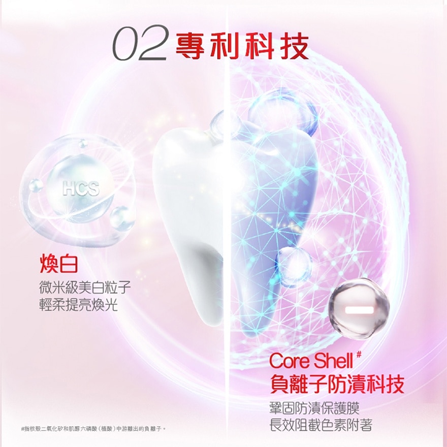 [敏感牙齒適用 天然成份] 光感白天然酵素低敏美白牙膏白桃味 120克