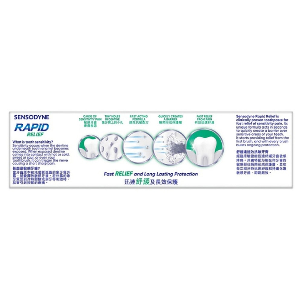 Sensodyne Rapid Relief Extra Fresh Toothpaste 100g