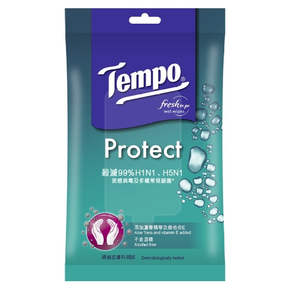 Tempo Protect Wet Wipes 10’s