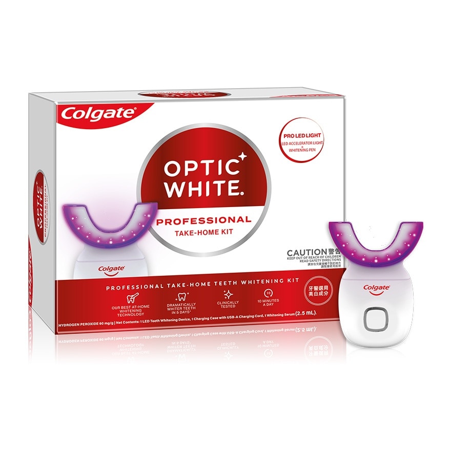 Optic White Pro LED Dental professional Home Teeth Whitening Kit (with Optic White whitening gel pen)