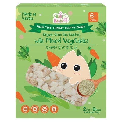 BABY BASIC Baby Basic Organic Germ Rice Cracker Mixed Vegetables