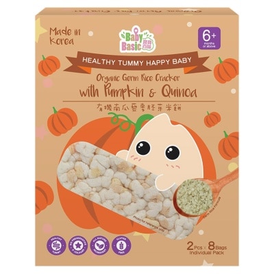 BABY BASIC Baby Basic Organic Germ Rice Cracker  Pumpkin & Quinoa