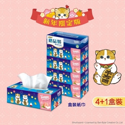 TEMPO FUZZY PEACH BOX FACIAL TISSUE