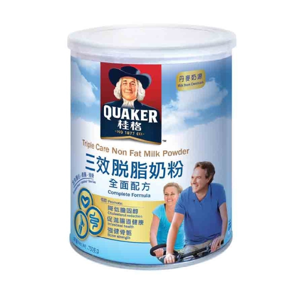 Quaker Triple Care Non Fat Milk Powder 750g