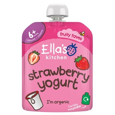 ELLA'S KITCHEN - 有機士多啤梨希臘式乳酪 90G x 6