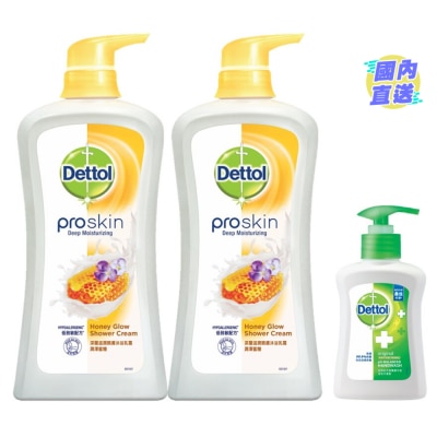 DETTOL 滴露Proskin深層滋潤親膚沐浴乳霜 潤澤蜜糖 950g孖裝