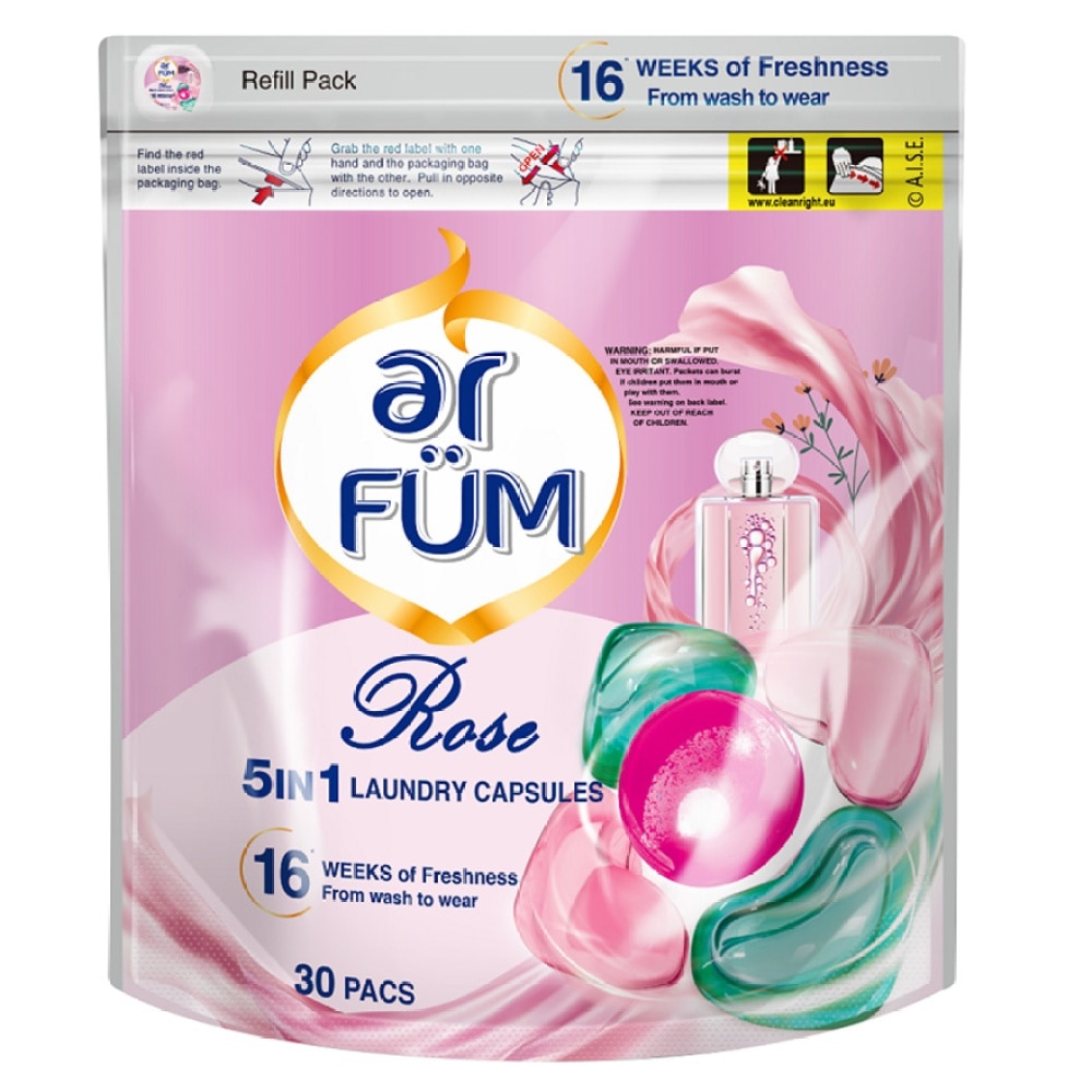 arFum 5in1 Laundry Capsules Rose 30s