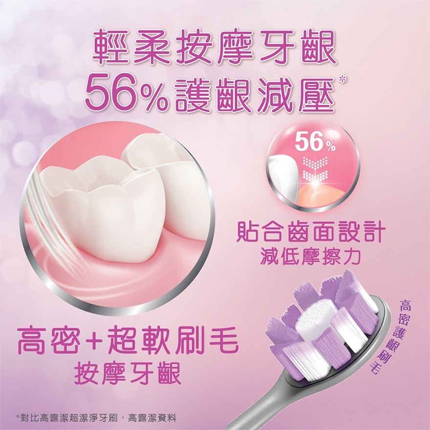 高露洁绵密泡牙龈呵护牙刷一支装