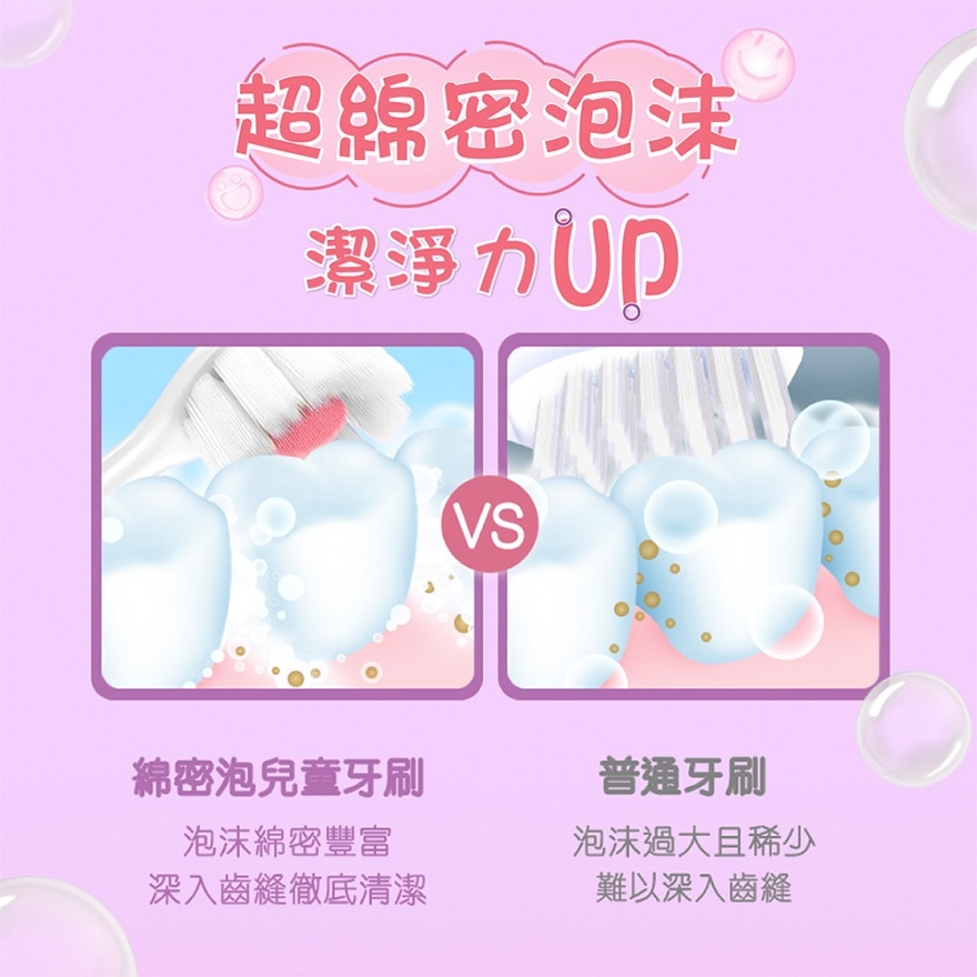 綿密泡兒童呵護牙齦牙刷 (顏色隨機)