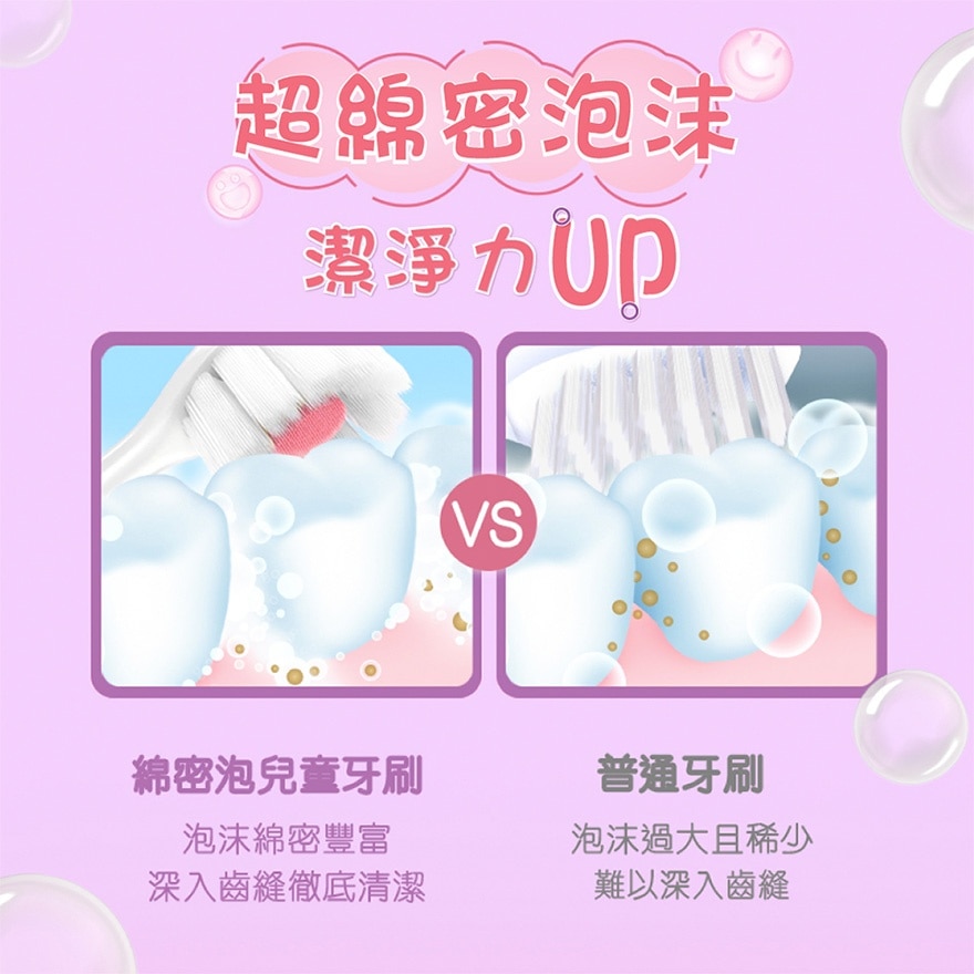 綿密泡兒童呵護牙齦牙刷 (顏色隨機)