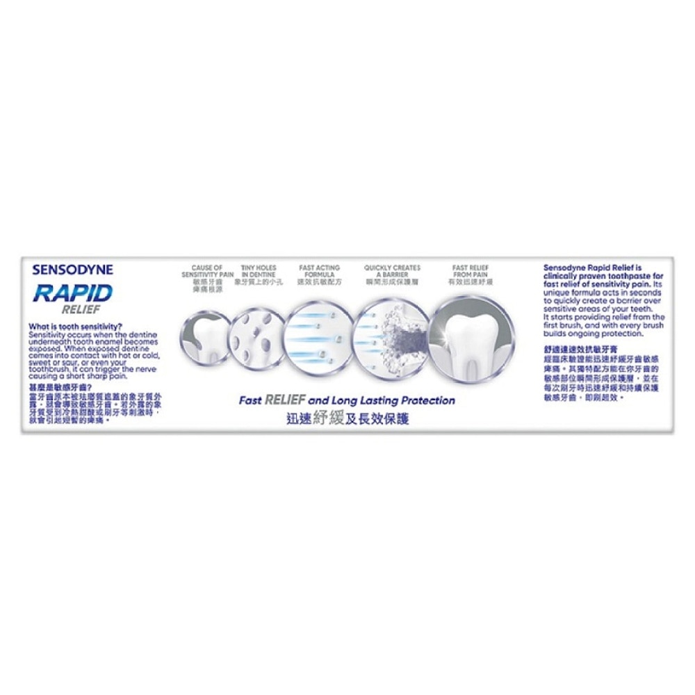 SENSODYNE RAPID RELIEF WHITENING