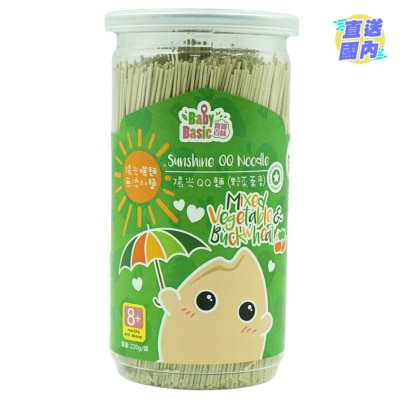 BABY BASIC Sunshine QQ noodle (Mixed Vegetable & Buckwheal)