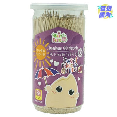 宝宝百味 阳光甘薯藜麦QQ面220G