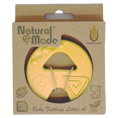 NATURAL MADE 婴儿字母认知玩具 固齿功能（字母A） (商家直送-5个工作天内送到府上)