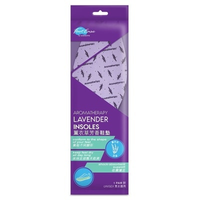 FOOTEASE BY WATSONS AROMATHERAPY LAVENDER INSOLES 1 PAIR