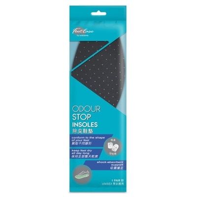 FOOTEASE BY WATSONS ODOUR STOP INSOLES 1 pair