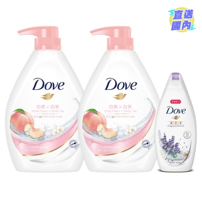 DOVE 桃悅水透1千克x2連贈品
