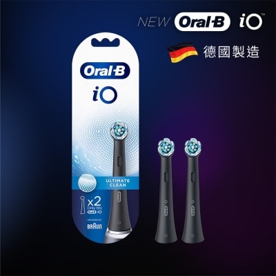 ORAL-B Oral-B iO 深層清潔刷頭2支裝(黑色)