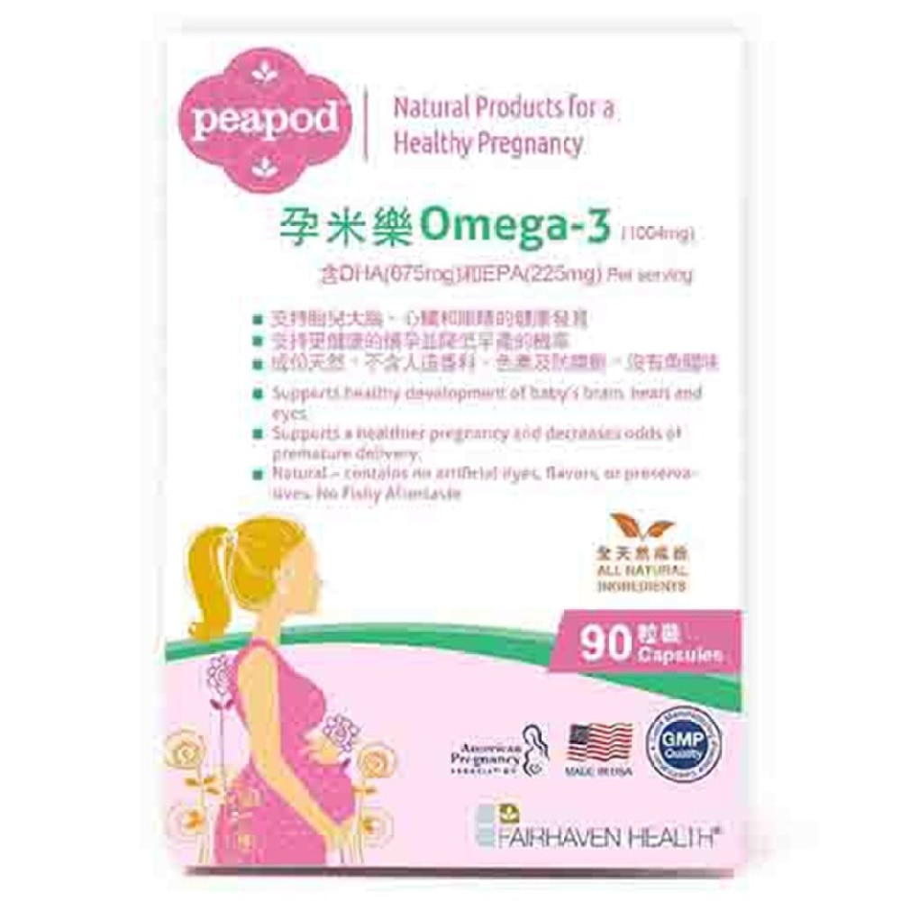 PEAPOD PLUS OMEGA 3 90 Capsules image