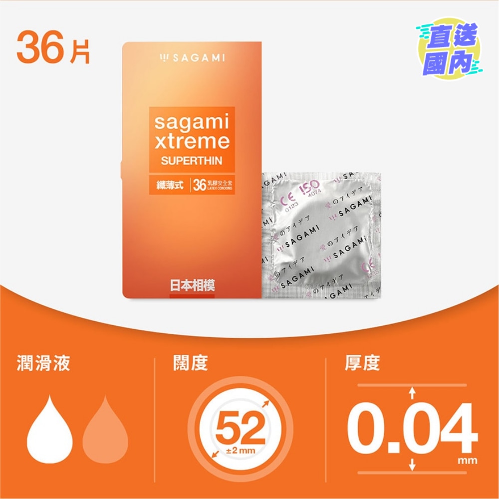 相模究極 纖薄式 36 片裝 乳膠安全套