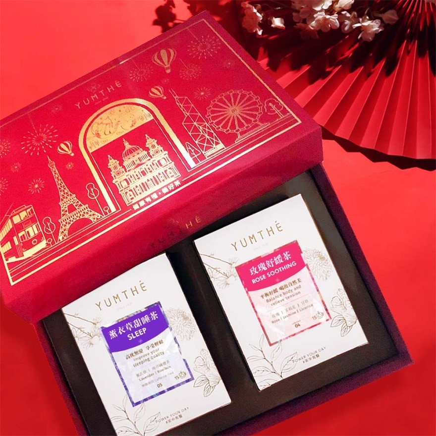 草本保健茶禮盒(玫瑰舒緩茶、薰衣草甜睡茶)