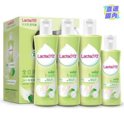 LACTACYD 令膚適全日清爽女性潔膚液 250毫升3支裝